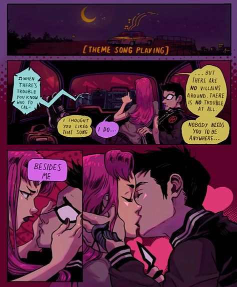 Night Wing And Starfire Fanart, Star Fire And Robin Fanart, Starfire And Robin Fanart Kiss, Dc Titans Fanart, Starfire And Nightwing Fan Art, Star Fire And Nightwing, Star And Robin, Nightwing And Starfire Fanart, Starfire And Robin Fanart