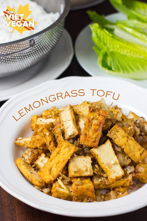 Lemongrass Tofu, Meat Meals, Tempeh Recipes, Tofu Dishes, Vegan Asian, Vegan Main Dishes, Fried Tofu, Recipes Vegan, Tofu Recipes