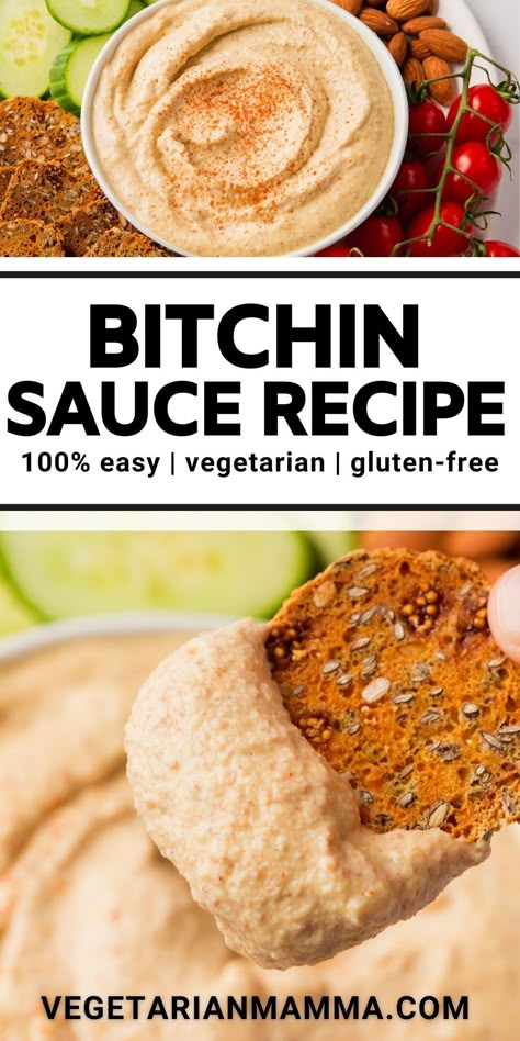 Bitchin Sauce, Wfpb Recipes, Vegan Sauces, Vegan Appetizers, Vegan Condiments, Homemade Sauce, Vegan Cooking, Grocery List, Vegan Eating