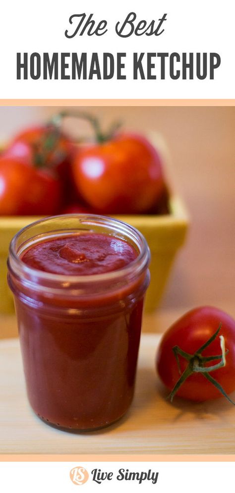 Homemade Combos, Farmstead Recipes, Canned Ketchup, Paleo Ketchup Recipe, Heinz Ketchup Recipe, Diy Ketchup, Ketchup Recipes, Homemade Ketchup Recipes, Spicy Ketchup