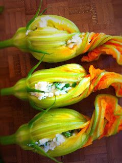 Stuffed Squash Blossoms, Edible Flowers Recipes, Squash Blossoms, Green Apron, Decorações Com Comidas, Garden Recipes, Flower Food, Squash Blossom, Squash Recipes