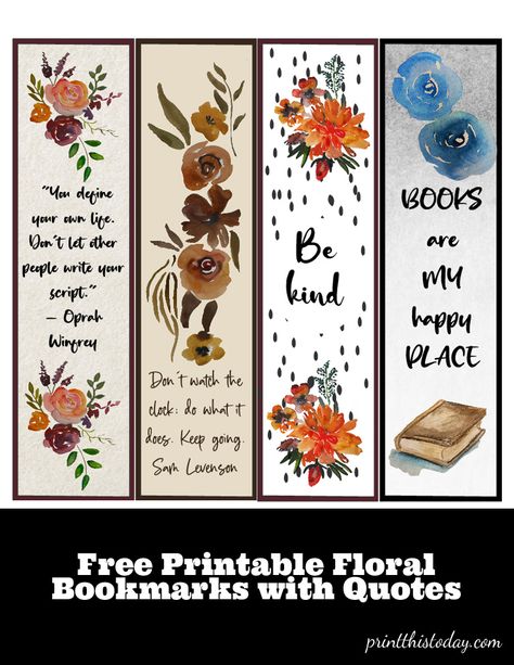 Vintage Bookmarks Printable Free, Floral Bookmarks Printable, Free Printable Bookmarks Quotes, Autumn Bookmarks Free Printable, Bookmarks Quotes Printables, Book Markers Ideas Free Printables, Book Marks Printable Free Bookmark Template, Book Marks Printable Free, Bookmarks To Print Free Printable