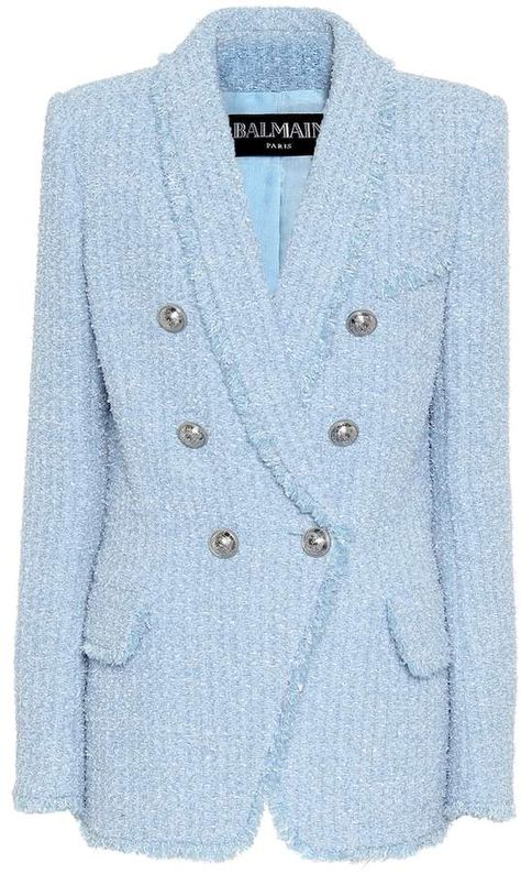 Balmain Tweed blazer Chic Business Attire, Balmain Tweed, Look Work, Blazer Tweed, Balmain Clothing, Suit Outfit, Business Attire Women, Boucle Jacket, Style Finder