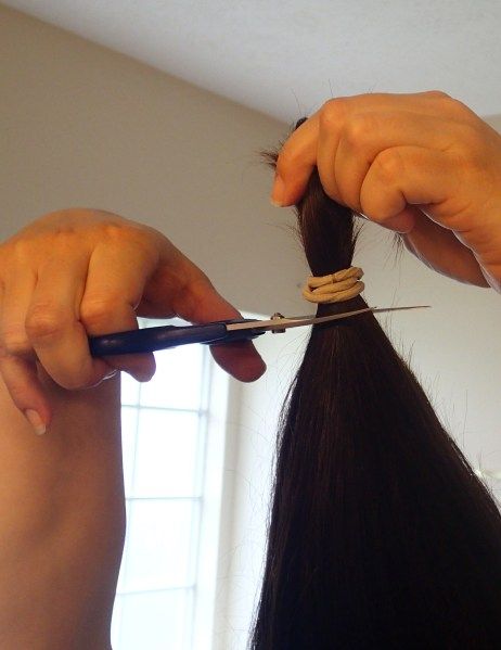 DIY Layered Haircut | The Involuntary Housewife Diy Long Layers Haircut At Home, Diy Layered Haircut Tutorial At Home, Diy Haircuts For Women, Diy Layers In Hair At Home, How To Cut Your Own Hair In Layers Long, Cut Layers In Hair Diy, Diy Haircut Layers Medium, Diy Long Layered Haircut, How To Layer Your Own Hair