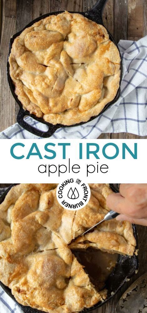 Iron Skillet Chocolate Pie, Apple Pie In A Skillet, Apple Pie In Cast Iron Skillet, Cast Iron Apple Pie Recipe, Cast Iron Skillet Dessert Recipes, Cast Iron Skillet Apple Pie, Cast Iron Apple Pie, Iron Skillet Apple Pie, Cast Iron Pie