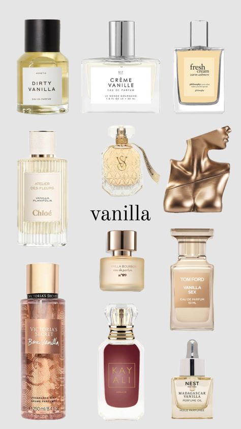 #vanilla #thatgirl #aesthetic Bad Christmas, Thatgirl Aesthetic, Fragrance Lab, Fragrances Perfume Woman, Perfume Body Spray, Vanilla Perfume, Perfume Collection Fragrance, Shower Skin Care, Perfume Scents