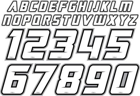 mx number plate Motocross Logo, Jersey Font, Number Fonts, Motocross Racing, Logo Number, Numbers Font, Logo Fonts, Tattoo Fonts, Lettering Fonts