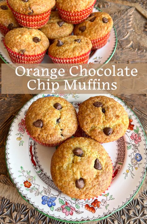 Choc Chip Muffins Recipe, Lemon Yogurt Muffins, Carrot Muffins Easy, Best Pumpkin Muffins, Orange Muffin Recipe, Choc Chip Muffins, Honey Muffins, Zucchini Chocolate Chip Muffins, Yogurt Muffins