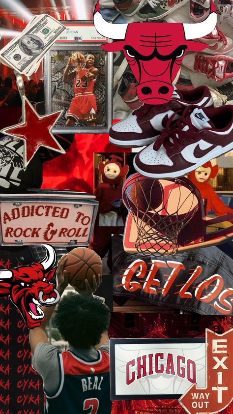 #basketball #collage #red #aesthetic #city #bulls #nba #chicagobulls Red Aesthetic City, Michael Jordan Wallpaper, Basketball Collage, Jordan Wallpaper, Picnic Menu, Jordan Bulls, Aesthetic City, Basketball Wallpaper, Red Wallpaper