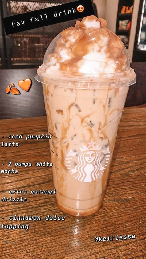 Pumpkin Starbucks, Starbucks Drink Menu, Starbucks Secret Menu Recipes, Starbucks Hacks, Cold Starbucks Drinks, Drinks Starbucks, Starbucks Drinks To Try, Starbucks Drinks Diy, Secret Starbucks Recipes