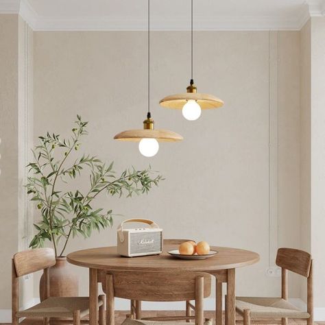 Lamp For Round Dining Table, Pendant Light Round Dining Table, Japandi Dining Room Lamp, Japandi Hanging Lamp, Round Dinning Room Decor, Dining Room Lighting Round Table, Round Dining Table Lamp, Pendant Light Over Round Dining Table, Scandi Round Dining Table