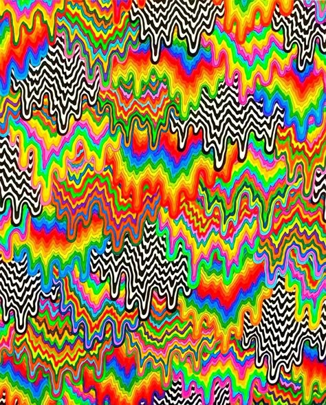 Trippy Background, Jen Stark, The Distortion, Trippy Drawings, Acid Art, Trippy Designs, Med Tech, Psychadelic Art, Colossal Art