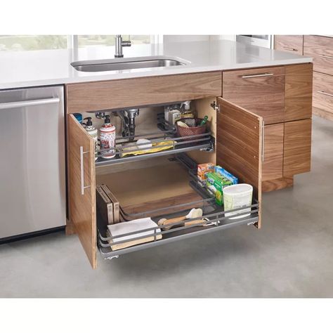 Organiser Cucina, Pull Out Drawer, Kabinet Dapur, Rev A Shelf, Diy Kitchen Storage, Pull Out Drawers, Kitchen Room Design, Kitchen Cabinet Storage, Kitchen Furniture Design