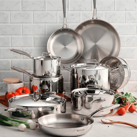 Sam's Club: Tramontina 14-Piece Stainless Steel Cookware Set Only $199.98 The post Sam’s Club: Tramontina 14-Piece Stainless Steel Cookware Set Only $199.98 appeared first on Deals Finders. Copper Cookware Set, New Home Kitchen, Stainless Steel Cookware Set, Stainless Steel Pans, Cookware Set Stainless Steel, Copper Cookware, Cooking Pan, Stainless Steel Cookware, Cooktops