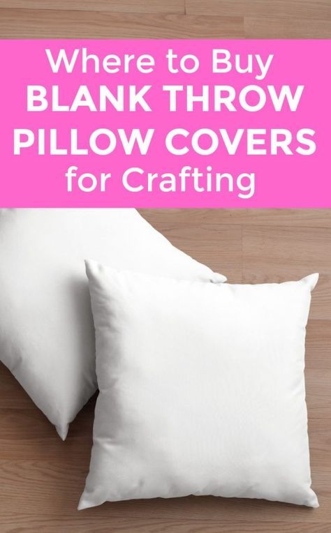 Where to Buy Blank Throw Pillow Covers - Great for Silhouette Portrait or Cameo and Cricut Explore or Maker small business owners - http://cuttingforbusiness.com/2018/01/17/where-to-buy-blank-throw-pillow-covers/ Cricut Buisness, Fandom Crafts, Rhinestone Ideas, Craft Blanks, Denim Quilts, Fun Diy Craft Projects, Cricut Supplies, Diy Pillow Covers, Pillow Ideas