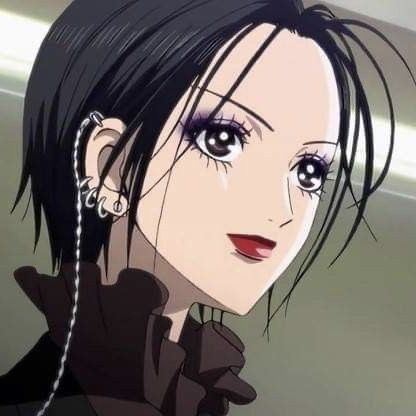 nana hachi nana anime nananime ai yazawa vivienne westwood animegirls nanakomatsu nanaosaki osaki nana komatsu ren nanamanga manga mangaart animeart mangaka aesthetic fashion punk whispergirl dollette coquette core Nana Osaki, An Anime, Anime Character, Black Hair, Piercings, Anime, Hair, Black