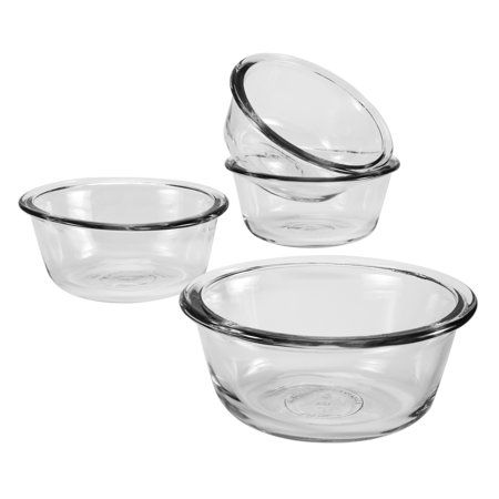 Anchor Hocking 6oz Custard Cups, 4 pack Custard Cups, Glass Bakeware, Prep Bowls, Individual Desserts, Baking Dishes, Specialty Knives, Stainless Steel Cookware, Old Fashioned Glass, Bbq Accessories