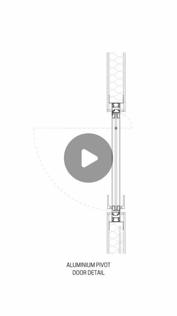 Sprina Singh - Digital Interiors on Instagram: "Aluminium Pivot Door Detail 🚪   Check out the April Subscription for more Details.  Link is in my BIO 🫶  Disclaimer: The details shown in the drawings are not extracted from these designs in the photos. The details serve as illustrative examples of how similar details could appear in real life. Please note that these specifics are not associated with the showcased projects.  Please also check country codes and regulations before using these details for your design!  Please let me know if you want me to tag your project. Otherwise I have referenced the company on the bottom right in the images. 🙏  #interiordesign #interiordesigner #interiordesigndetails #details #detailing #detail #architecturaldetails #architecturedetails #architect #archi Pivot Door Detail, Pivot Doors Detail, Window Detail, Door Detail, Detailed Plans, Pivot Doors, Detailed Drawings, Door Design, Architecture Details