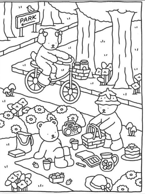 Bobbie Goods Coloring Pages, Bobbie Goods Coloring, Friends Coloring Pages, Bobbie Goods, Coloring Pages Winter, Bear Coloring Pages, Hello Kitty Coloring, Detailed Coloring Pages, Cool Coloring Pages