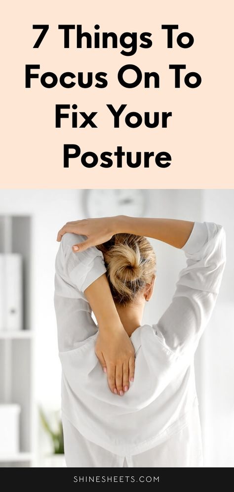 Correcting your posture is not as hard as you think! How To Fix Forward Head Posture, How To Correct Bad Posture, Fix My Posture, Fix Posture, Fix Bad Posture, Female Posture, Intellectual Health, How To Become Healthy, Fix Your Posture