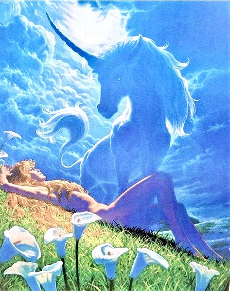 Greg Hildebrandt, 동화 삽화, The Last Unicorn, Spiritual Artwork, Arte Inspo, Visionary Art, Ethereal Art, A Unicorn, Spiritual Art