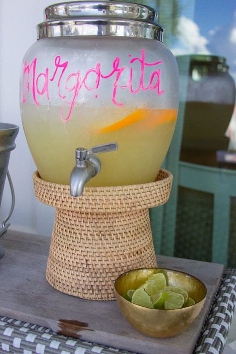 Margarita Punch Bowl, Margarita By The Pitcher, Gallon Of Margarita Recipe, Margarita Station Ideas, Pineapple Margarita Pitcher, Margarita Pitcher Recipe Parties, Party Pitcher Drinks, Pitcher Of Margaritas Recipe, Margarita Recipes Pitcher