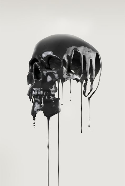 Artificial Anatomy: human / form / skull / liquid / drip / layered / surface / texture / volume CREDIT: Paul Hollingworth Skull Reference, Skulls And Bones, Creation Art, Skull Bones, Skull Artwork, Wallpaper Animes, Skull Tattoos, A Skull, Skull And Bones