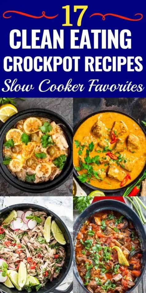 Healthy Crockpot Recipes Clean Eating, Clean Eating Dinner Recipes, Clean Eating Crockpot, Vegetarian Soups, Recipes Slow Cooker, Clean Eating Recipes For Dinner, Resep Diet, Easy Clean Eating, Clean Eating Dinner