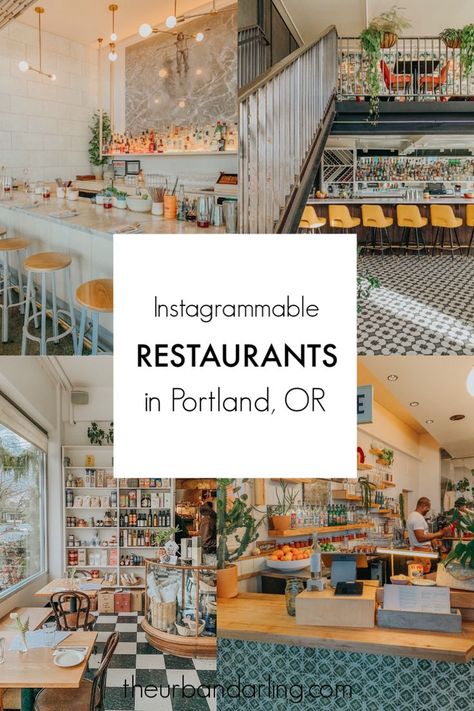 I love finding great restaurants with cute interiors AND good food. It's a feast for my eyes and my belly! Of course there are tons of cute restaurants in Instagrammable Restaurants, Plant Based Pizza, Portland Restaurants, Portland Travel, Mediterranean Dishes, Oregon Travel, Amelia Island, Great Restaurants, Survival Guide