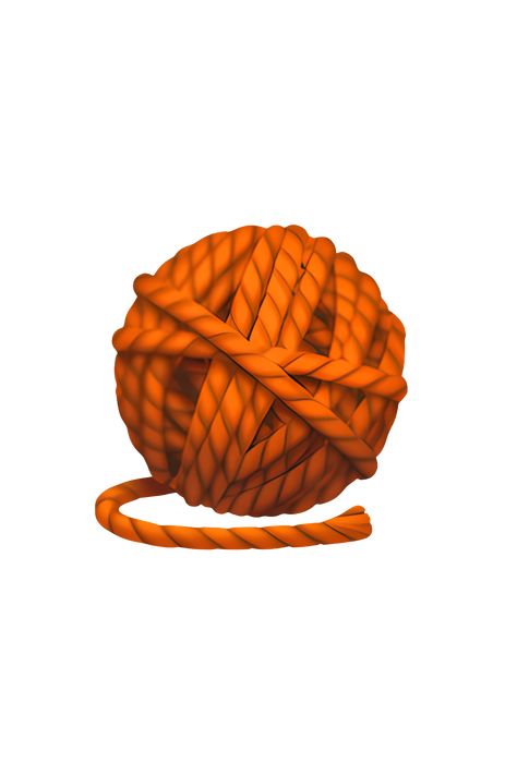 The emoji 🧶 depicts a ball of yarn. The ball is made up of multiple strands of yarn that are wound together in a circular shape. The color of the yarn may vary depending on the platform, but it is typically depicted as a light shade of brown or beige. The texture of the yarn is also visible, with small bumps and loops visible on the surface of the ball. Overall, the emoji accurately represents the appearance of a ball of yarn. Fall Emojis, Emoji Aesthetic, Png Emoji, Ios Emojis, Aesthetic Emojis, Apple Emojis, Ios Emoji, Icon Emoji, Iphone Stickers