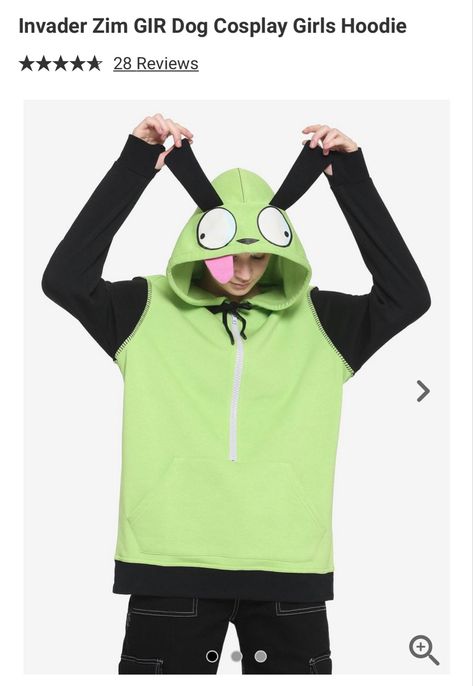 Invader Zim Clothes, Invader Zim Sweater, Invader Zim Hoodie, Gir Hoodie Invader Zim, Invader Zim Gir Shirts, Marvel Shirt, Invader Zim, Scene Kids, Scene Emo