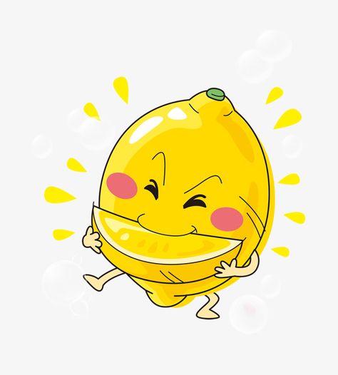 Cute Lemon Drawing, Lemon Cute Drawing, Lemon Cartoon Drawing, Lemon Animation, Free Cartoon Images, Lemon Vodka Drinks, Lemon Character, Lemon Cartoon, Lemon Cute