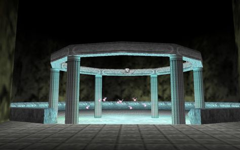 Great Fairy Fountain Zelda Fairy Fountain, Great Fairy Fountain, Zelda Fairy, Zelda Aesthetic, Fairy Fountain, Fan Drawing, Ocarina Of Time, Low Poly, In Water