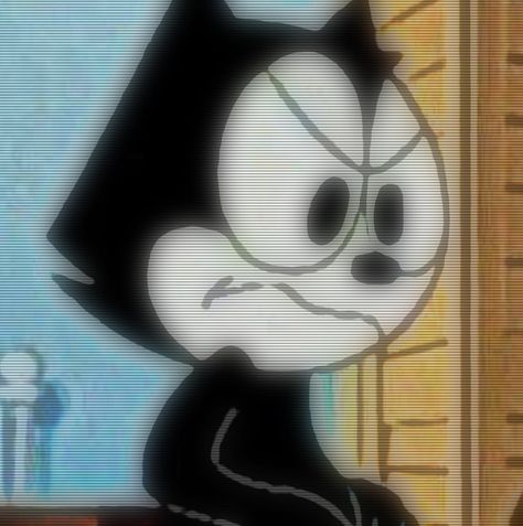 Felix The Cat Pfp, Felix The Cat Aesthetic, Silly Cartoon, Computer Aesthetic, Old Cartoon Characters, Cartoon Star, Eyeless Jack, Felix The Cat, Vintage Cartoons