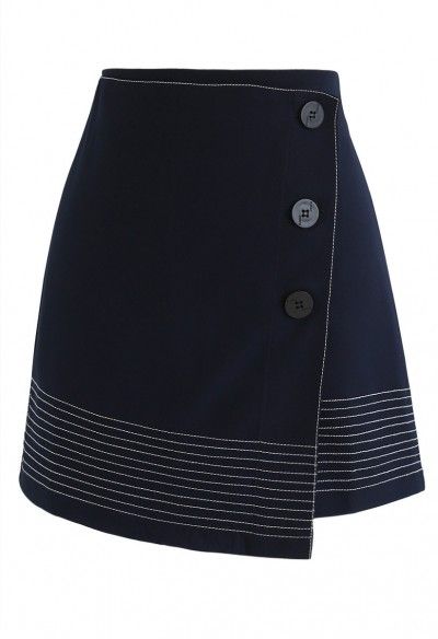 Work it Out Flap Bud Skirt in Navy Knitting Skirt, Xhosa Attire, Skirt Outfit Ideas, African Traditional Wear, Shweshwe Dresses, Skirt Inspiration, Unique Skirts, Full Skirts, Navy Skirt