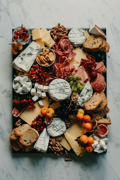 25 Cheese Board Ideas: Elegant Arrangements To Impress Every Guest - Cheese Blog - AnyCheese Chuchutery Board Ideas, Large Round Charcuterie Board, Impressive Dinner For Guests, Birthday Party Menu Ideas, Catering Appetizers, Cheese Board Ideas, Harvest Dinner Party, Sunshine Wedding, Cheese Board Wedding