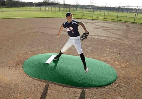 Portolite Pitching Mounds Diy Pitching Mound Baseball, Pitching Mound, Pitching Machine, Baseball Pitching, Astro Turf, Pro Sports, Baseball Softball, Baseball Field, Softball