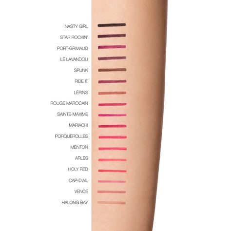 Lip Liner Swatches, Best Lip Liners, Nars Lip, Lip Liner Colors, Natural Beauty Makeup, Lip Liner Pencil, Wearing Color, Cupids Bow, Sephora Beauty