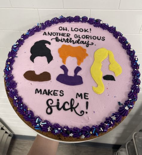 Hocus Pocus Birthday, Birthday Cookie Cake, The Perfect Cookie, Hocus Pocus Party, Birthday Cookie, Christmas Baking Recipes, Cakes And Cookies, Big Cookie, Cake Pricing