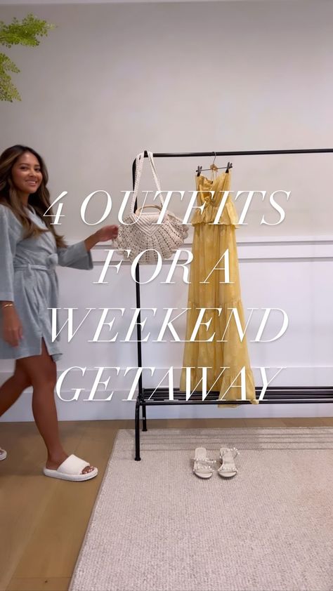 Romantic Weekend Getaway Outfits, Getaway Outfits Weekend, Casual Weekend Getaway Outfits, Naomi Boyer Outfit Summer, Spring Getaway Outfits, Summer Weekend Getaway Outfits Casual, Outfits For Weekend Getaway, Weekend Getaway Outfits Summer, Weekend Getaway Outfits Spring