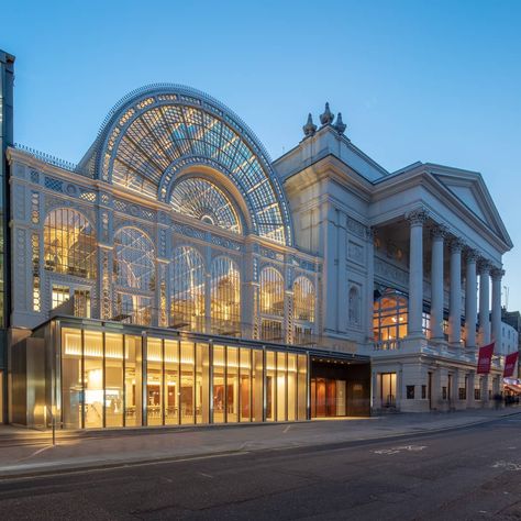 Royal Opera House on Instagram: “Open house  Taking a moment as the nights get longer and the days get shorter to appreciate quite how pretty our brand new spaces look from…” Royal Opera House London, The Royal Opera House, Royal Opera House, British Flowers, House London, Royal Ballet, Museum Architecture, Glass Facades, Glass Roof