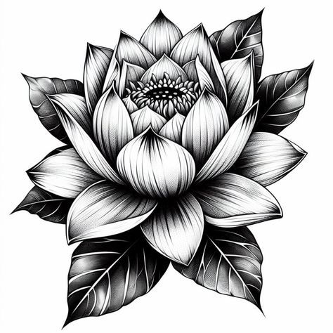 Lotus Hand Tattoo, Sleeve Filler, Water Lily Tattoos, Geometric Tattoo Pattern, Lady Tattoo, Lily Tattoo Design, Baby Tattoo Designs, Lily Flower Tattoos, Mystical Tattoos