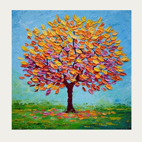 This is an Original art Fall Tree painting, Autumn Tree of life artwork painted on a panel.Size 12 by 12 inches (30 by 30 cm).THIS Artwork IS ORIGINAL, READY TO SHIP.100% hand painted,Painter Juliya JC.The painting is signed Materials: oil paints, panel.Delivery of this painting Standard shipping from Russia.The painting will be safely packed for delivery.Ship with tracking number.Free worldwide shipping with 2 to 3 business days for order processing. After the order dispatch, the estimated deli Tree Of Life Artwork, Fall Tree Painting, Tree Collage, Tree Of Life Painting, Horizontal Painting, Life Artwork, Whimsical Art Paintings, Tree Of Life Art, Fall Tree