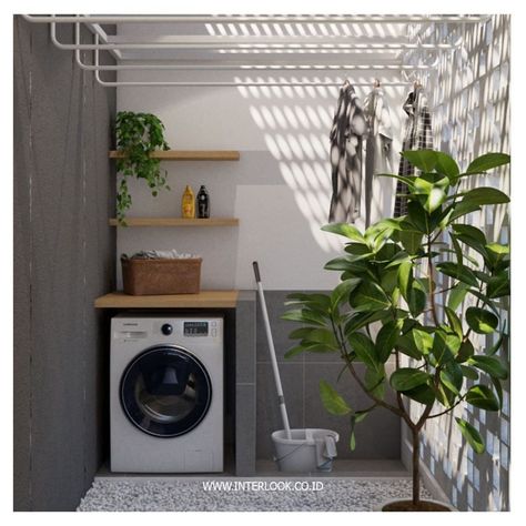 Laundry Room Outdoor Ideas, Outside Laundry Area, Laundry Area Outdoor Small Spaces, Service Area Ideas, Small Outdoor Laundry Area, Service Area Design, Outdoor Laundry Area Patio, Laundry Room Design Outdoor, Small Laundry Area Ideas