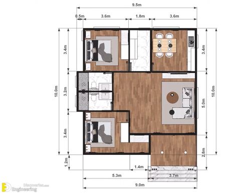 House Design Plans, Small House Blueprints, Building A Container Home, Small House Design Plans, House Blueprints, Roofing Materials, Home Design Plans, Design Planning, Small House Design