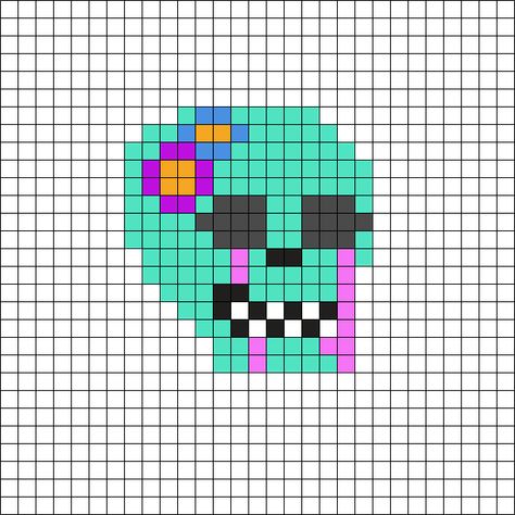 Skull Perler, Rave Light, Kandi Mask, Kandi Cuff, Pattern Maker, Kandi Patterns, Photo Pattern, Bead Sprite, Bead Ideas