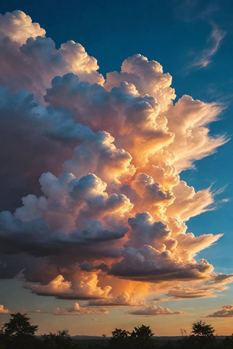 Sunrise With Clouds, Landscape Study, Cloudy Sunset, Beautiful Clouds, Clouds Photography, Magic Aesthetic, Cloud Wallpaper, Sky Painting, Beautiful Wallpaper