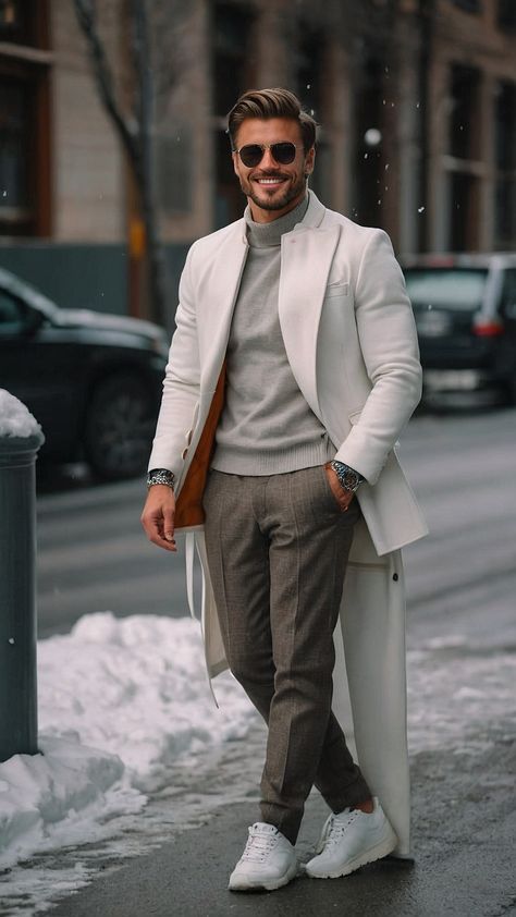 Winter New Year Outfit, Winter City Outfits Men, Winter Italy Outfit Men, Europe Winter Outfits Men, London Winter Outfits Men, Men Winter Outfits Street Style, Men’s Winter Street Outfits, Streetwear Winter Outfits, Winter Outfits For Men