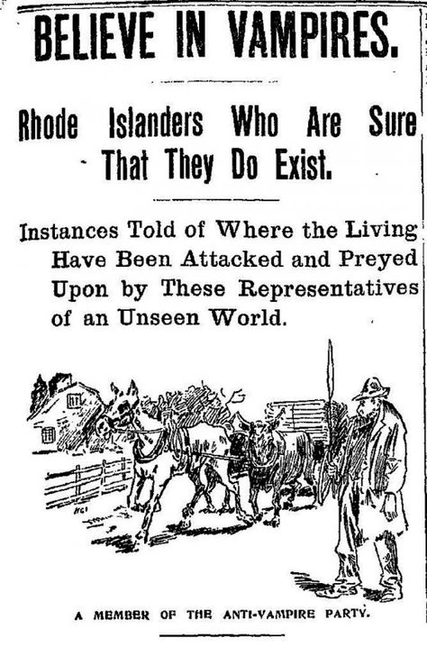 New England’s Vampire History | Legends and Hysteria - New England Today Vampire History, Progressive Era, Vampire Party, Real Vampires, Vampire Stories, Salem Witch Trials, Witch Trials, Salem Witch, Vampire Hunter