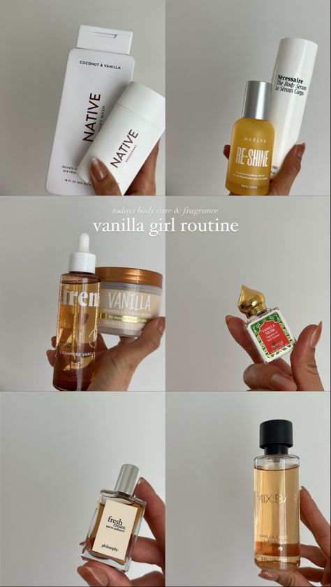 Girl Routine, Fragrances Perfume Woman, Body Hygiene, Vanilla Perfume, Perfume Collection Fragrance, Shower Skin Care, Body Smells, Vanilla Girl, Pretty Skin Care